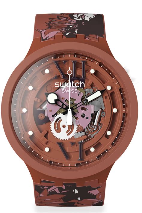 Swatch Uhr Sb C Monthly Collection Big Bold Biosourced Camoflower