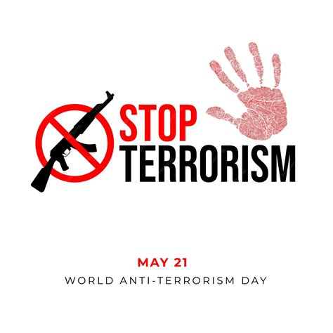 Premium Vector Stop Terrorism Anti Terrorism Day