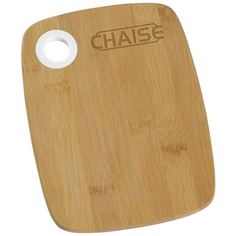 Small Bamboo Cutting Board with Silicone Ring 158824 : 4imprint.com