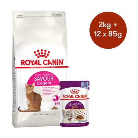 Royal Canin Exigent Savour Sensation Dry Wet Cat Food Bundle Petdirect