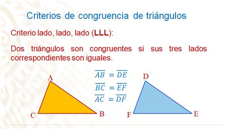 Triángulos congruentes Nueva Escuela Mexicana