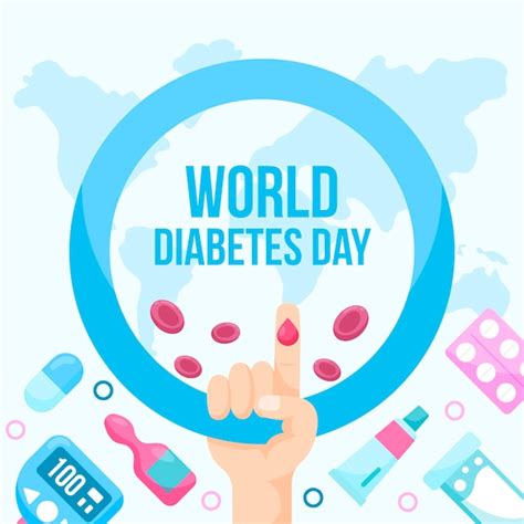 Premium Vector Flat Design World Diabetes Day