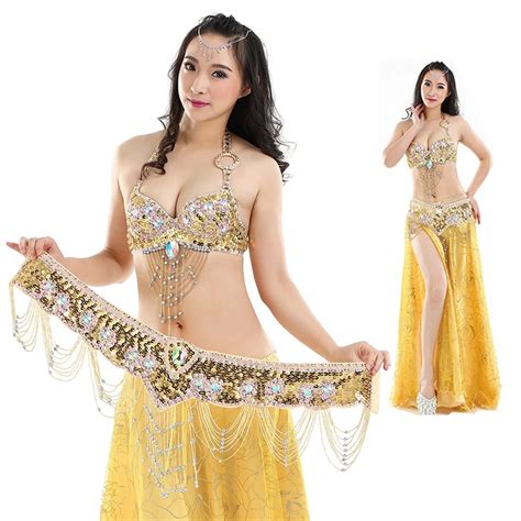 New Style Belly Dance Costume S M L Pcs Bra Belt Skirt Sexy Oriental