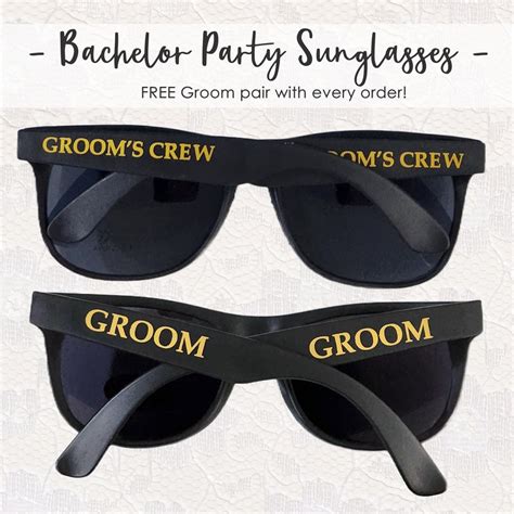 Grooms Crew Sunglasses Bachelor Party Sunglasses Bachelor Sunglasses Bachelor Party Accessories