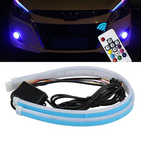 Ldx X Cm Slim Sequential Flexible Rgb Led Drl Turn Signal Strip