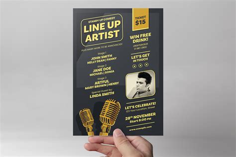 Stand Up Comedy Night Flyer Template [ai Vector] Brandpacks