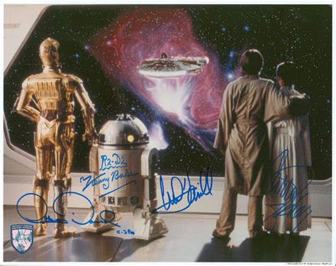 Lot Detail Star Wars Cast Signed 11 X 14 Color Photo From Esb