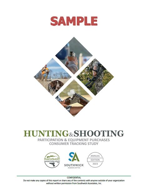 Sample Hunting And Shooting Participation And Equipment Purchases