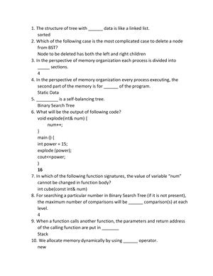 CS301 Midterm Solved MCQS By Junaid CS301 DTA STRUCTURE SOLVED MCQs