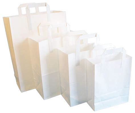 Bolsas de papel kraft blancas Bolsas de plástico de papel de tela