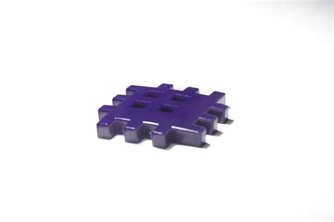 Um Cubo De Pl Stico Roxo Um Bloco Quadrado De Lego Conjunto De Jogos De