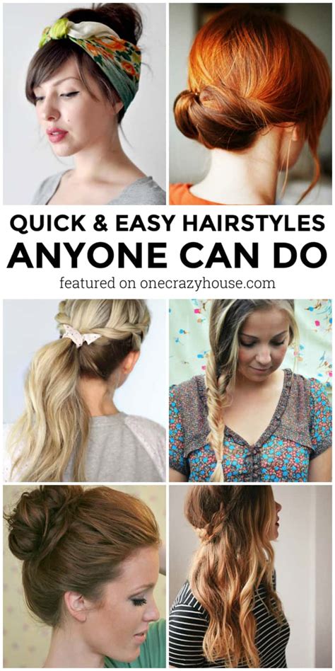 10 Quick Hairstyles Anyone Can Do Even You Spizeo