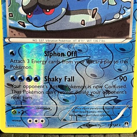 Seismitoad 35 122 BREAKPoint Reverse Holo Rare Pokemon Card EBay