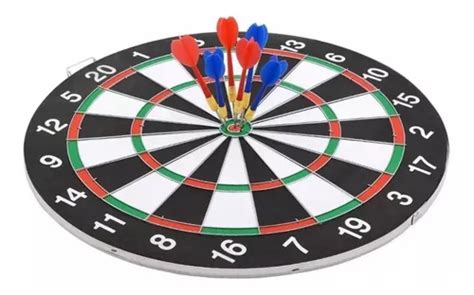 Tablero Tiro Al Blanco 6 Dardos Profesional Juego Dart Board En Venta