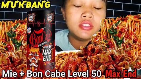 Mukbang Mie Kuah Bon Cabe Level Max End Asmr Indonesia Youtube