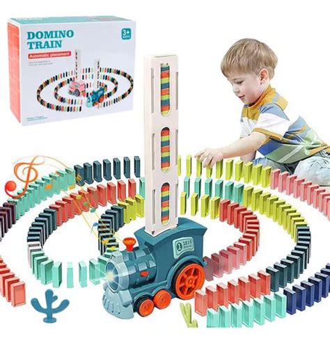 Bloques para armar Domino Construcción Tren Domino 120 piezas en caja