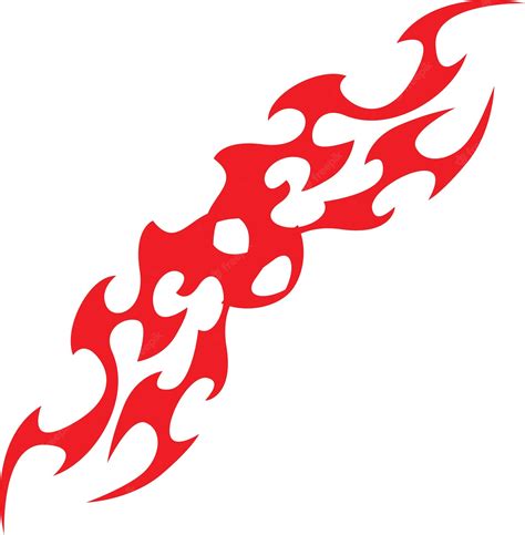 Premium Vector | Vector flame illustration with red color