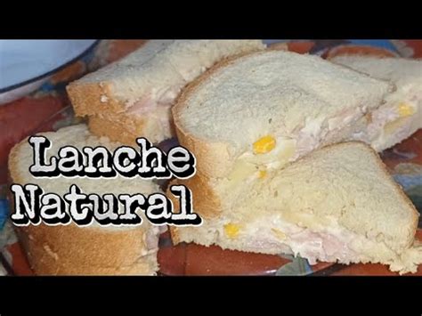 lanche natural de presunto e queijo simplesuper fácil e saboroso YouTube