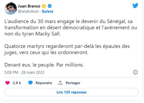 Revue de presse web Procès du 30 lAvocat de Sonko Juan Branco