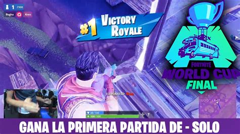 🏆🔴 Primera Partida De La Fortnite World Cup Solo Ganador De La Primera