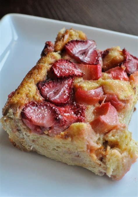 Strawberry Rhubarb French Toast Bake Dining With Alice