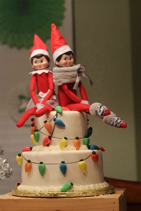 Elf On The Shelf Cake Christmas Birthday Party Christmas Elf