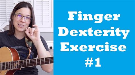 Finger Dexterity Exercise Guitar 1 Spider Exercises Youtube