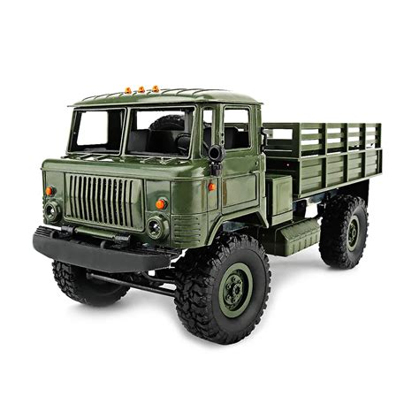 New WPL B 24 4WD Military RC Truck 1 16 2 4G DIY Mini Off Road RC