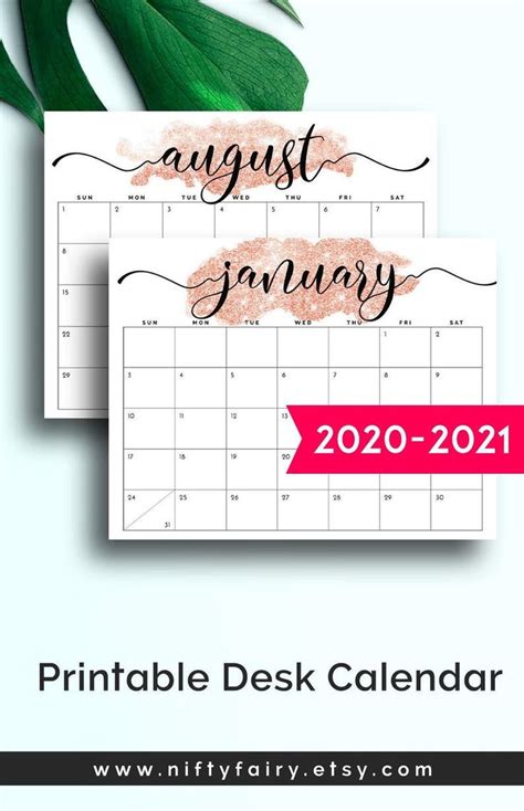 2021 Desk Calendar 2021 Monthly Planner 2021 Desk Planner - Etsy | Desk ...