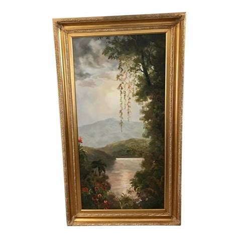 French Impressionist Weeping Willow Water Oil Painting Style E