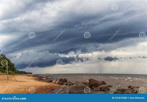 A Wall Cloud Hangs Ominously Under The Updraft Of A Tornadic Supercell