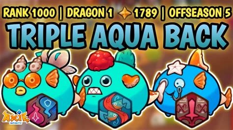 Low Budget Triple Aqua Build Team Axie Origin Infinity Leaderboard