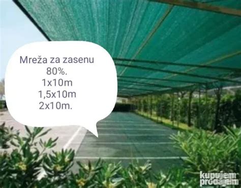 Mreža Za Zasenu 80 1x10m Kupujemprodajem