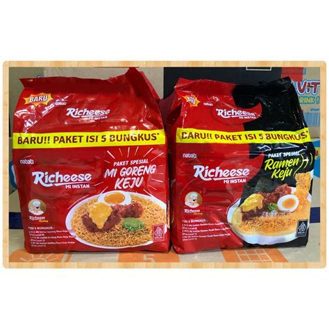 Jual Satu Bungkus Isi Richeese Mie Instan Mie Goreng Keju Mie