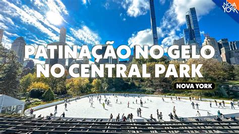 Pista De Patina O No Gelo Do Central Park Em Nova York Youtube