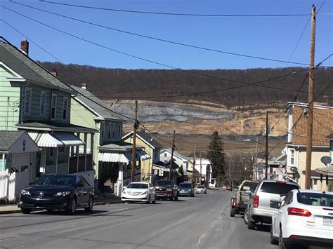 Coaldale, Schuylkill county with coal industry in the horizon ...