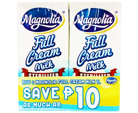 Magnolia Full Cream Milk Sterilized 2 Packs X 1l