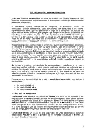 A Neurolog A Sindromes Sensitivos Pdf