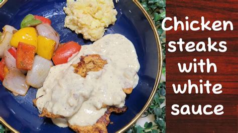 Chicken Steak With White Sauce How To Make Chicken Steak With White Sauce Restaurant Stylesteak