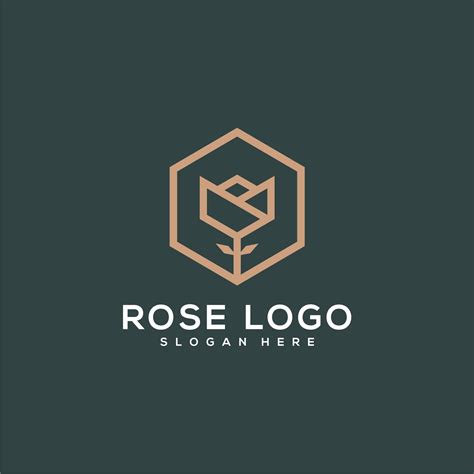 Rose Flower Logo Vector Design - MasterBundles