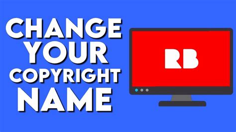 How To Change Your Copyright Name On Redbubble Youtube