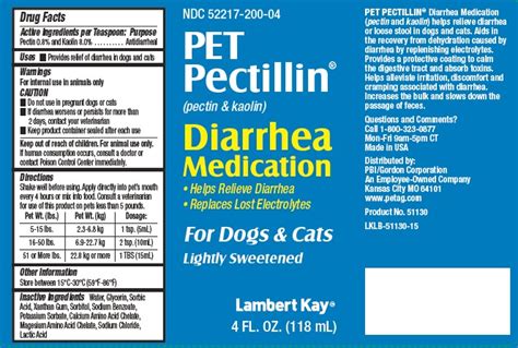 Pet Pectillin Pectin And Kaolin Suspension