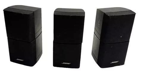 BOSE ACOUSTIMASS LIFESTYLE Double Cube Speaker Black 3 Piece Set 69 61