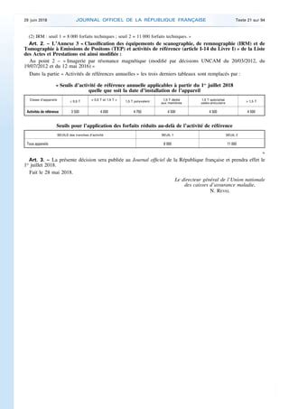 Nouveaux tarifs des forfaits techniques d imagerie médicale PDF