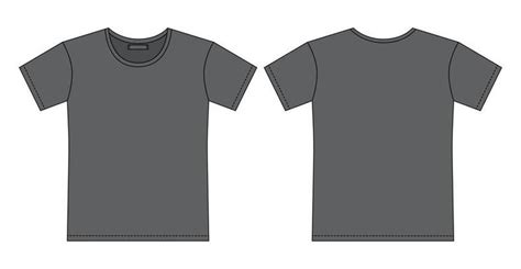 Grey T Shirt Template Vector Art Icons And Graphics For Free Download