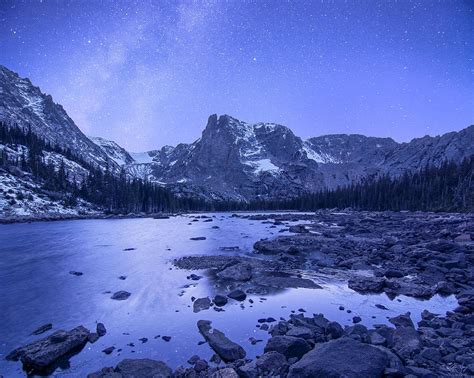 Notchtop Mountain Stars Photograph By Aaron Spong Pixels