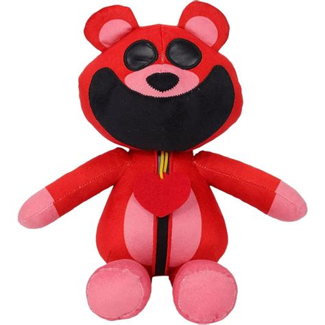 Bobby Bear Hug Plush Toy Red Bear Doll Toy Smiling Critters Soft