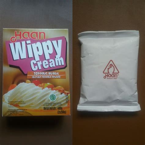 Jual Haan Wippy Cream Topping Bubuk Instant Topping Powder Gr Whip