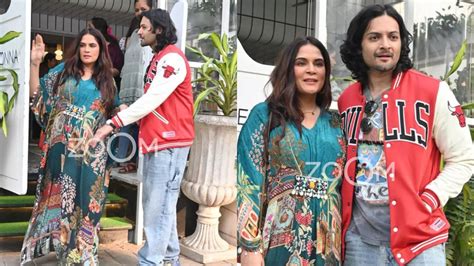 Preggers Richa Chadha Flaunts Baby Bump As She Makes 1st Appearance