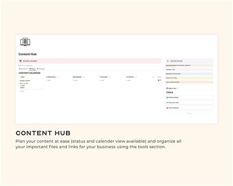 Basic Notion Business Hub Template Notion Business Template Notion